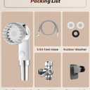 Dog Shower Attachment, Pet Shower Set with 9.84ft Hose, 3-mode Handheld Dog Shower Head, Pet Shower Attachment, No Drill Hook, Pet Bathing Tool (White)