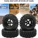 4x 1:10 RC Off-Road Car Wheel Tires 5 Spokes Wheel Rim 12 mm Hex RC Parts