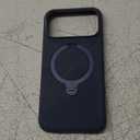 TORRAS Ostand Q3 Silicone for iPhone 17 Pro Max Case, Fit for MagSafe, 360 Spin Ring Holder Stand, Soft Liquid Silicone Cozy Grip, Camera Control, Protective Case for iPhone 17 Pro Max, Deep Blue