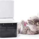 Wireless Pet Water Dispenser with Lid, 101oz/3L Automatic Water Dispenser for Cats, Dog, Sensor Battery Operated Cat Water Fountain, Auto Pet Waterer No Spilling, Gifts for Cat Lovers