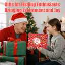 Fishing Advent Calendar 2025 Adult, 24 Days Christmas Countdown Fishing Lures Bait Set with Poppers, Minnows, Crankbaits, Birthday for Men Anglers Fishermen Fathers