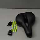 Comfortable Seat Cushion for Men Women with Dual Shock Absorbing Ball Memory Foam Wide Bicycle Saddle Fit for City Bikes MTB (Black Hollow)