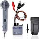 Lunarlipes Tone Generator Kit, Wire Tracer Circuit Tester, Tone Tracing Probe Kit, 200EP High Accuracy Cable Tester, Line Finder Toner Inductive Amplifier Variable Tone Generator for Network