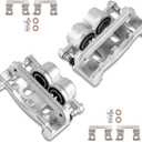 Front Brake Caliper Kit Right + Left Assembly w/Bracket 18B4918 18B4919 Compatible for Chevy Silverado Suburban Avalanche Tahoe Escalade Yukon 2005-2008 (Set of 2)