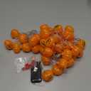 Halloween Lights,20FT 40 LEDs Holiday String Lights for Indoor Outdoor Decor,Battery Operated 8 Mode Waterproof Pumpkin String for Party Decorations