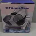 Mattress Vacuum Bed Vacuum Cleaner 16Kpa Suction 253.7nm UV-C Light, 140F Heated Air, 30000 RPM Brushroll, Ultrasonic, HEPA Filter, Handheld Vacuums for Carpet/Sofa, 500W Corded, (White)