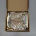 Avxzbef Christmas Stocking Holders Xmas Mantel Garland Clips Metal Grips Set of 4 Fireplace Hanger Hooks for Christmas Decoration Gold