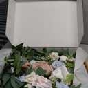 Ling's moment Flower Garland - 6FT Eucalyptus & Rose - Sweetheart Table Decor for Wedding Reception, Artificial Floral Garland for Mantle, Thanksgiving, Christmas Decoration, Blush Powder Blue