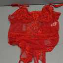 Avidlove Women Sexy Lingerie Sheer Lace Bodysuit V Neck Teddy Lingerie One Piece Mini Babydoll XXL