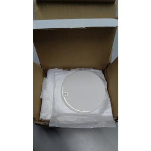 CRAFT EXPRESS 3" ROUND DOUBLE-SIDED SUBLIMATION CERAMIC ORNAMENTS – GLOSSY WHITE WITH STRINGS, 25 packs