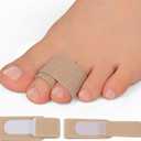 Bukihome Up-Grade Hammer Toe Straighteners for Bent Toes, 12 Pack Toe Splints, Toe Corrector, Toe Wraps for Curled Toes, Crooked Toes and Hammer Toes6 Large Size & 6 Middle Size