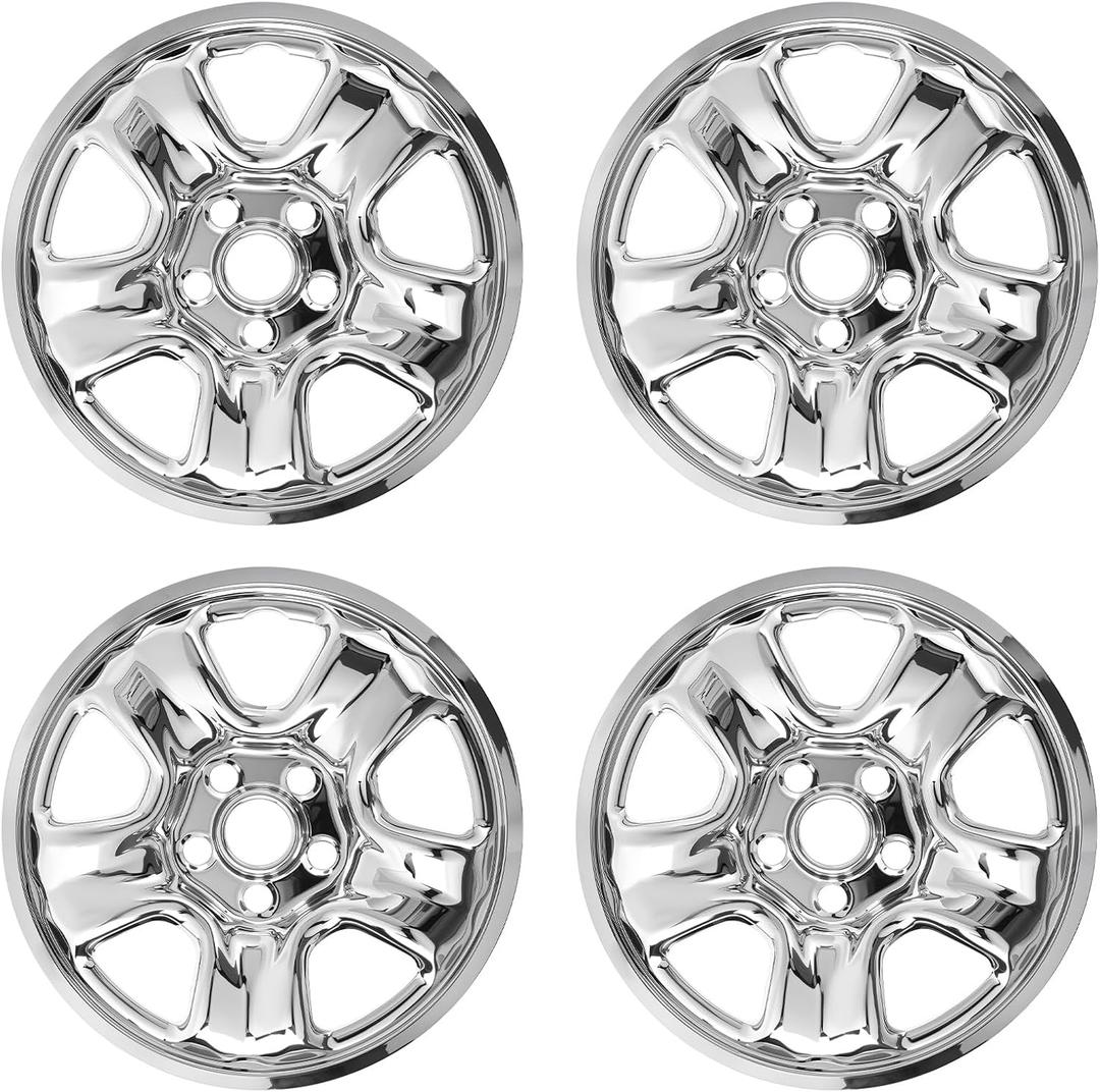 16" Wheel Skins for 2012-2016 Honda CR-V, Snap-On Hubcaps, ABS Alloy Wheel Covers, Durable Replacement Rim Covers, Set of 4