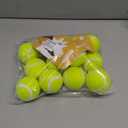 Nobleza Dog Tennis Balls 12 Pack, 2.5 Floatable Squeaky Tennis Ball for Small Medium Dogs, Training Safe Natural Rubber Squeaky Dog Balls for Dogs to Fetch Exercise, Yellow