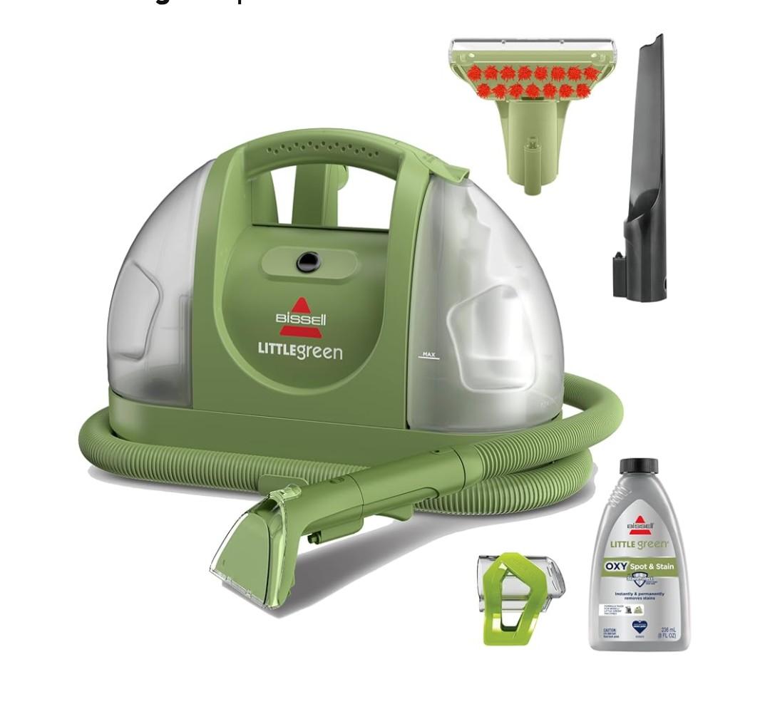 BISSELL Little Green Multi-Purpose Portable Carpet and Upholstery Cleaner, Car and Auto Detailer, with Exclusive Specialty Tools, Green, 1400B