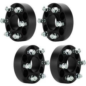 6x4.5 M12x1.25 Studs 6 Lugs Wheel Spacers 66.1mm Bore with Hubcentric Replacement for Nissan 2005-2023 Frontier, 2005-2014 Pathfinder, 2005-2015 Xterra, 1.5" 6x114.3mm Wheel Adapter 4pcs