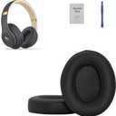 Replacement Ear Pads - Compatible with Studio 2 & Studio 3 Headphones, Soft Protein Leather,Premium Noise Cancelling Earpads, Durable & Comfortable Ear Cushions (Studio 3-Shadow Gray)