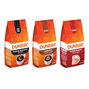 Dunkin Ground Coffee Limited Edition Variety Pack, Three 7 Oz. Bags, Best By March 12, 2026