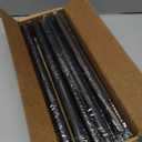 Curtain Rods 72-144 Inch, 1" Heavy Duty Adjustable Curtain Rod for Windows, Black Extra Long Window Treatment Rod, Modern Design, Easy Installation