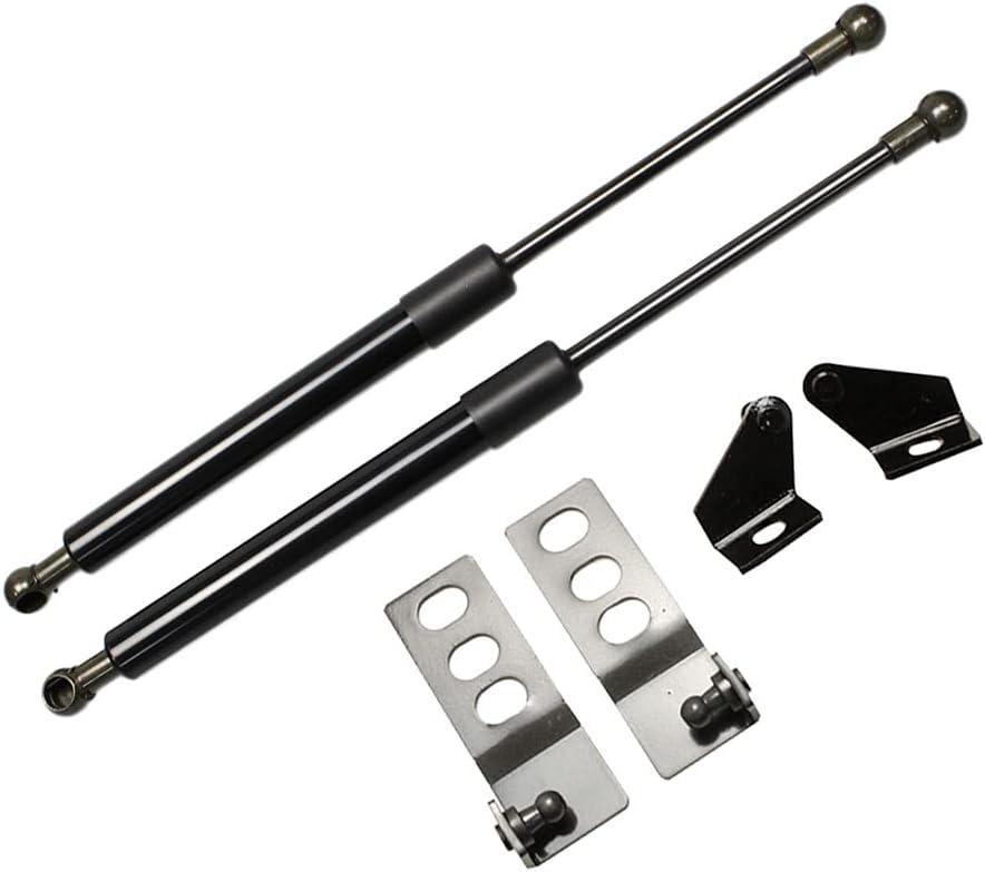 Lift Supports for Toyota RAV4 RAV 4 (XA50) 2018-2024 Front Bonnet Hood Modify Shock Dampers Spring Gas Struts Bar (2PCS) (Normal Black)