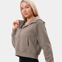 Double Couple Womens Half Zip Up Hoodies Long Sleeve Cropped Pullover Sweatshirts Comfy Fall Outfits Winter Fashion Clothes (Medium)