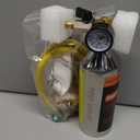 FOUR UNCLES AC Flush Kit - Air Conditioner System Cleaning Tool Set with Stainless Steel Canister and Nylon Hose & Flushing Spray Gun for R134a R12 R22 R410a R404a(Not Includes Flush Solvent)