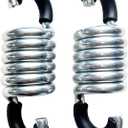 Spring Hooks for Patio Swings 770lb Maximum Weight Recommendation Load-Bearing Hammock Swing Accessories 4.06-Inch Galvanized Hooks 2-Pack Cross Swing Springs with Noise-Reducing Pads