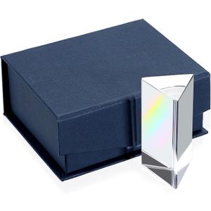 Sumnacon Photography Prisms, Optical Crystal Glass Triangular Prisms for Teaching, 60mm Glass Prism Rainbow Light Spectrum Effects, Photography Accessories