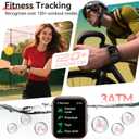 Smart Watches for Women, 1.85" HD Alexa Smart Watch for Android Phones & iPhones with Calls/Messages/Reminders, 3ATM 120+ Sport Modes Fitness Tracker Watch for Women with Heart Rate/Sleep/SpO2 Monitor