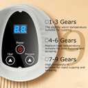 Cellulite Remover, Firmer, More Toned Skin, Helps Reduce Stretch Marks & Cellulite, 9 Gears Rechargeable Cellulite Massage Tool, Electric Gua Sha Device for Belly, Arms, and Legs, Mother's Gift, White
