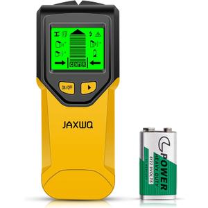 Stud Finder Wall Scanner - 5 in 1 Stud Finder Tool w/ Microprocessor Chip and HD LCD Display, Stud Detector Beam Finders for the Center and Edge of Wood AC Wire Metal Studs Joist Pipe (Yellow Pear)