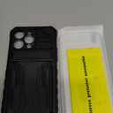 for iPhone 15 Pro Max Case with Card Holder Detachable Wallet Cover, Built-in Kickstand & Screen Protectors, Full Body Shockproof Phone Case for iPhone 15 Pro Max (6.7 Inch), Black