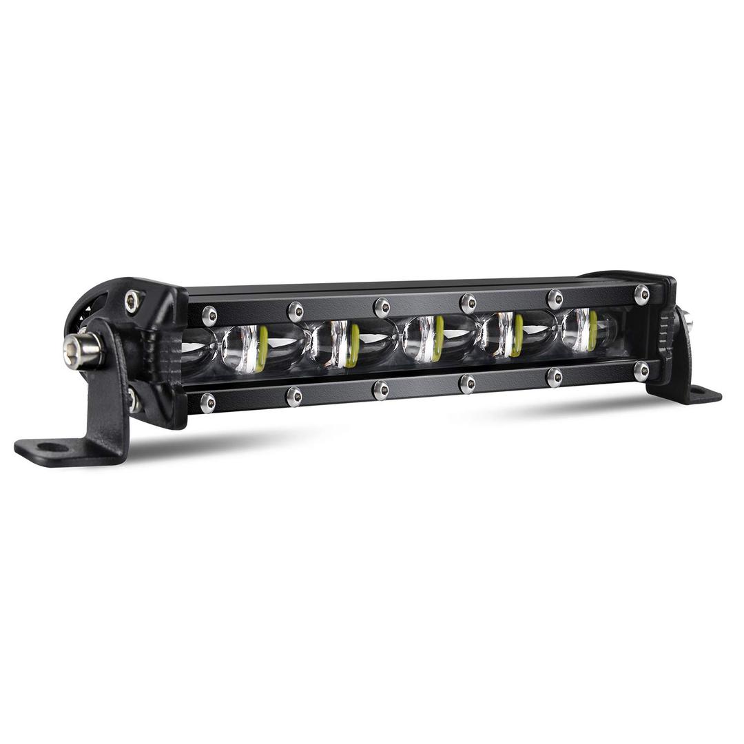 CO LIGHT Led Light Bar Single 38 inch Slim Single Row Lightbar Driving Combo Beam Off Road Work Lights with Mounting Brackets & 6D Reflectors for Truck, Car, Cabin, Boat, ATV, UTV