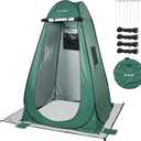 Pop Up Shower Tent, 75 x 48x 48 Portable Outdoor Bathroom Privacy Shower Camping Tent Changing Toilet with Carry Bag, for Camping Hiking Beach Picnic Fishing