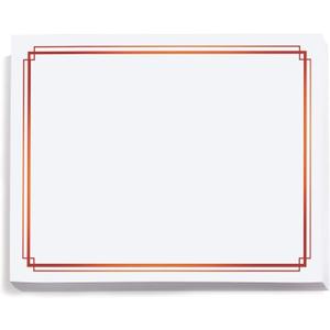 PaperDirect Foil Elegance Specialty Certificates, 50 Sheets of 38lb White Paper, 8" x 11", Double Red Foil Border, Perfect for Awards, Students, Employees, Volunteers, Course Completion, Diplomas