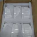 LE TAUCI Ramekins 4 OZ Oven Safe, Creme Brulee Ramekins, Pudding Custard Cups Souffle Ramiken, Dipping Sauce Dishes, Ceramic Ramekin Bowls Set of 6, White