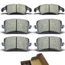 Brake Pads Kits fit For Audi A4, A4 allroad, A4 Quattro, A5, A5 Quattro, allroad, Q5, S4, S5 D1322 D1386 8pcs Front Rear Ceramic Brake Pads CCTECHMASS