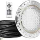 SH101100 10 Inch Pool Lights for Inground Pool, AC 12V Led Pool Lights with 50 Foot Cord for 10 inch Wet Niche, Underwater Swimming Pool Light for Pools Only for 10 inch Wet Niche (12V50FT)