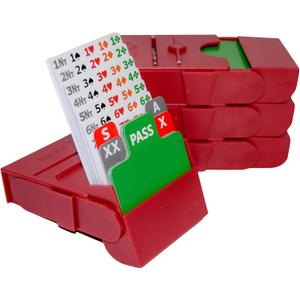 Baron Barclay Bid Pal – Bridge Bidding Devices for The Card Game Bridge – Set of 4