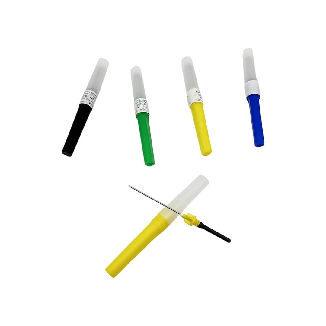 50Pcs Direct Insertion Blood Collection Needles,Collection Needle,Sterile Individual Packaging for Laboratories and Pets Veterinary (Green 21G 50pcs)