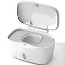 Wipes Dispenser with Weighted Plate, X2 PRO, Seposeve Perfect Pull Baby Wipe Holder, Refillable Wipe Container, Keeps Wipes Fresh, One-Handed Operation. Non-Slip, Easy Open/Close Wipes Case, Grey