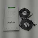 Elebase 1/4 Quarter Inch TRS Instrument Cable 10ft 2-Pack,Right-Angled to Straight 6.35mm Guitar Bass AMP Cord,6.3mm Male Stereo Audio Line for Electric Guitar,Bass,Keyboard,Mixer,Amplifier,Speaker (Grey)