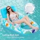 Jasonwell Inflatable Pool Float Adult - Pool Floaties Lounger Floats Raft Floating Chair Water Floaties for Swimming Pool Lake Lounge Float with Cup Holders Beach Pool Party Toys for Adults