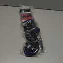 2 x For Bare Feet Mens NFL New England Patriots Black Rave Crew Sock Large