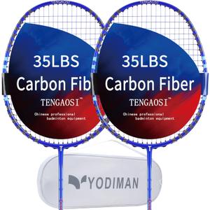 2Pack Graphite High-Grade Badminton Racquets Lightweight