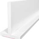 Duzzy 39 Inch Shower Threshold Water Dam, Shower Door Bottom Seal Strip, Shower Water Guard for Frameless Glass Shower Door