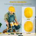 TOYANDONA 5pcs Kids Construction Hat Yellow Plastic Childrens Hard Hat Toy Construction Worker Helmets for Kids Dress Up Costume Child Party Hat