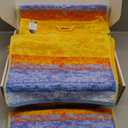 SEMAXE Bath Towel Set, 100% Cotton Bathroom Towels with Hanging Loops and Nano-Bio Lifecycle Labels, Include 2 Bath Towels, 2 Hand Towels, 4 Washcloths, Colorful Towel - Multi Colored