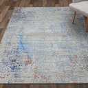 Couristan Vibrata Indoor Area Rug  3'11" x 5'6" in Multi-Pastels, Durable Power-Loomed Abstract Design Rug  Living Room, Bedroom or Dining Home Decor
