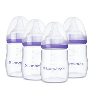Lansinoh Anti-Colic Baby Bottles, 5 Ounces, 4 Count