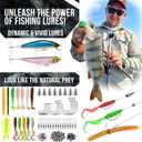 PLUSINNO Fishing Backpack with Tackle Boxes, Waterproof Fishing Sling Tackle Bag For Fishing Gear With Rod Holder, Fishing Gifts for Men With Fishing lures, Fishing pliers.